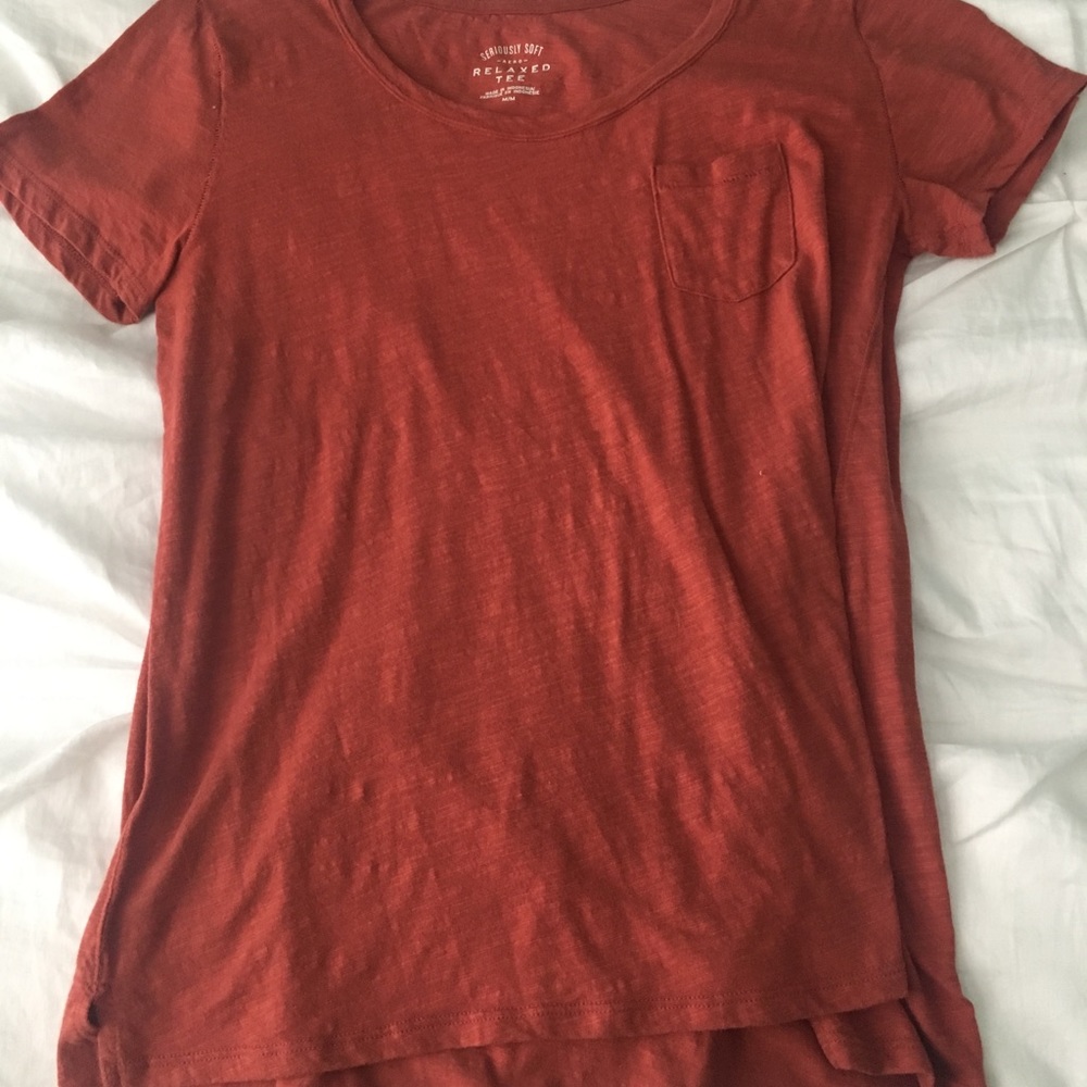 Short Sleeve Reddish/Orange Shirt by AERO